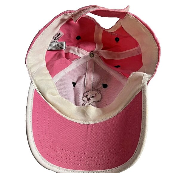 Tweety Hat Cap Strap Back Pink Looney Tunes Embroidered Cartoon Flower Womens - Picture 6 of 7